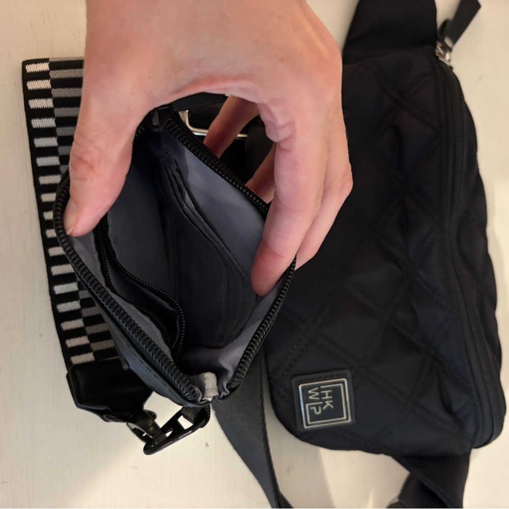 IHKWIP Quilted Black Crossbody Bag Set - Picture 3 of 9